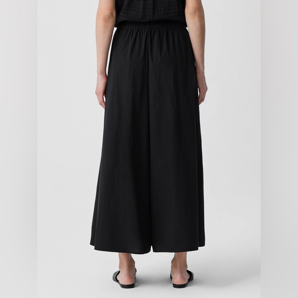 NWT Eileen Fisher Washed Organic Cotton Poplin Skirt Pant - Picture 4 of 5